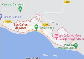 Mapa de Caños de Meca